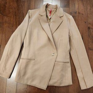Spanx The Perfect Asymmetrical blazer women's beige in size small